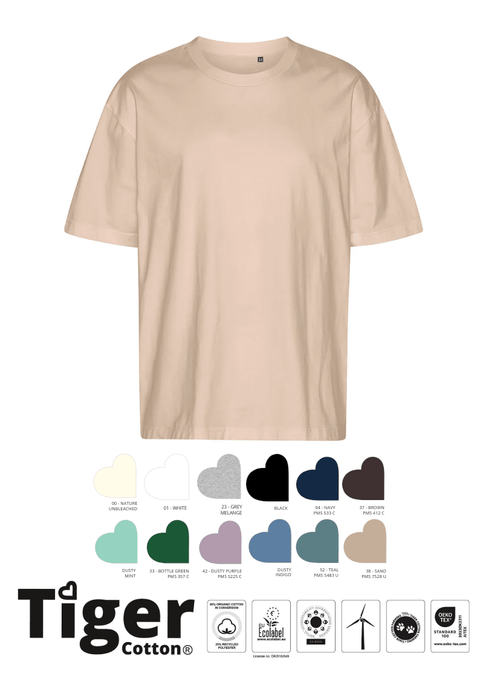 T60011 TIGER COTTON OVERSIZED T-SHIRT
