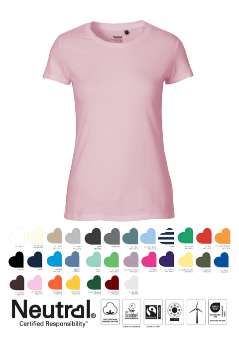FAIRTRADE ORGANIC LADIES FIT T-SHIRT O81001