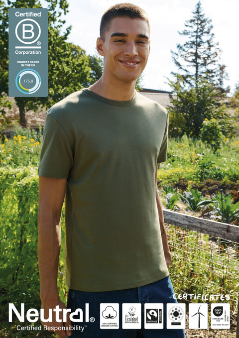 FAIRTRADE ORGANIC INTERLOCK T-SHIRT NEUTRAL® O61030