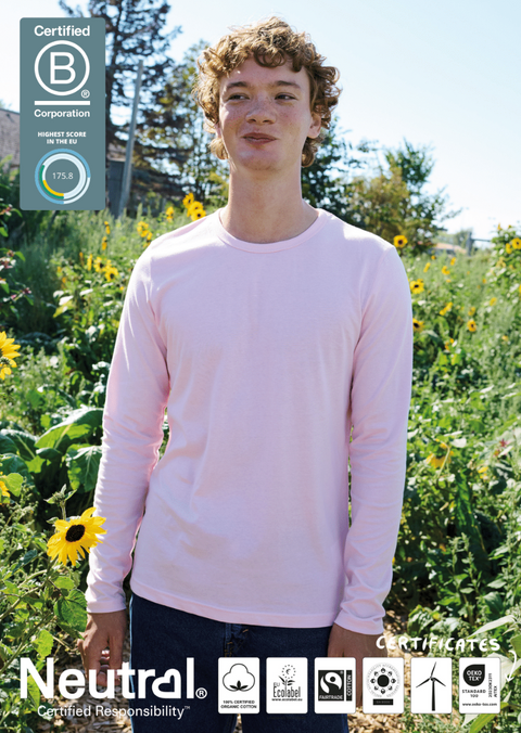 FAIRTRADE ORGANIC LONG SLEEVE T-SHIRT NEUTRAL® O61050