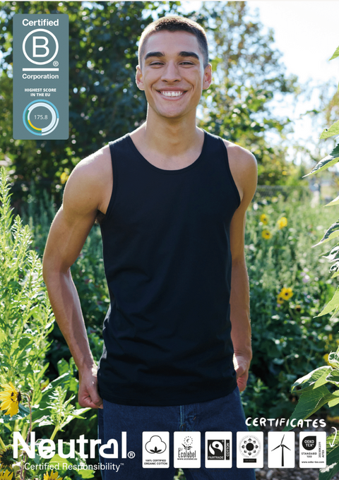 FAIRTRADE ORGANIC MENS TANK TOP NEUTRAL® O61300