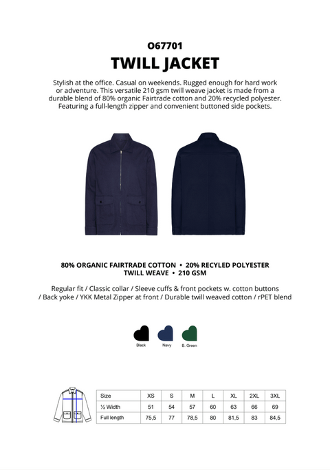 TWILL JACKET NEUTRAL® O67701
