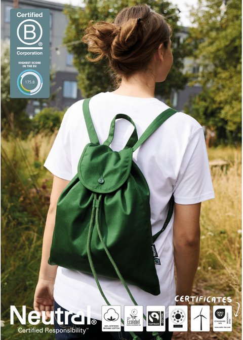 FAIRTRADE ORGANIC O90070 TWILL LIGHT BACKPACK NEUTRAL®