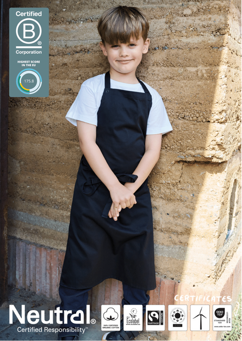 FAIRTRADE ORGANIC KIDS APRON NEUTRAL® O92011