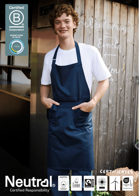 FAIRTRADE ORGANIC WAITERS APRON NEUTRAL® O92020