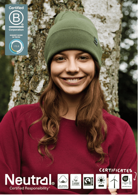 FAIRTRADE ORGANIC CLASSIC BEANIE NEUTRAL® O93055