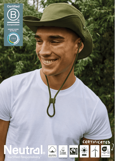 FAIRTRADE ORGANIC SAFARI BUCKET HAT NEUTRAL® O93062