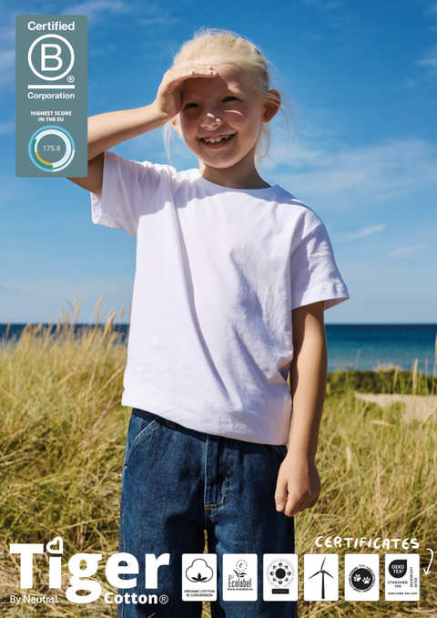 TIGER COTTON® KIDS T-SHIRT NEUTRAL® T30001