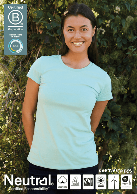 FAIRTRADE ORGANIC LADIES FIT T-SHIRT NEUTRAL® O81001