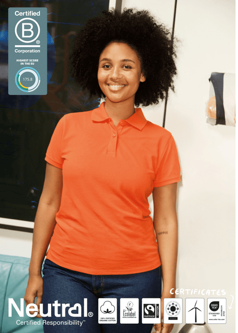 FAIRTRADE ORGANIC LADIES CLASSIC POLO NEUTRAL® O22980