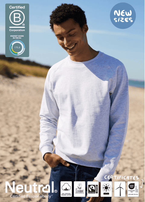 FAIRTRADE ORGANIC UNISEX SWEATSHIRT NEUTRAL® O63001