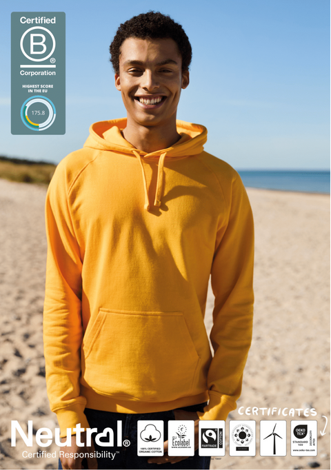 FAIRTRADE ORGANIC UNISEX HOODIE NEUTRAL® O63101