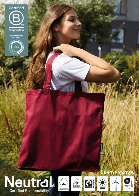 FAIRTRADE ORGANIC TWILL BAG NEUTRAL® O90003